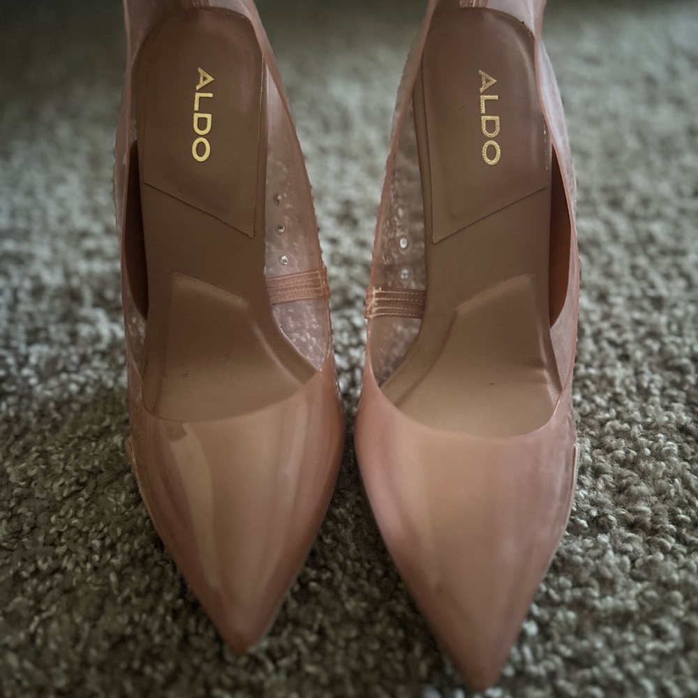 Aldo Pink Patent Leather Stiletto Heels